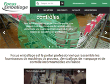 Tablet Screenshot of focusemballage.com